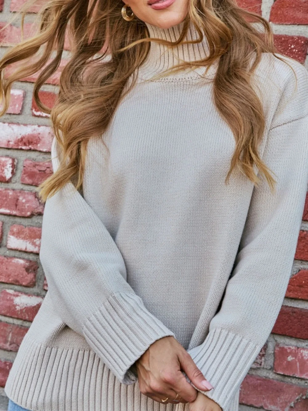 Umah Ribbed Mock Neck Sweater - Picture 3 of 4